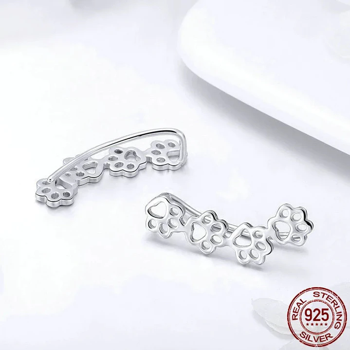 Aros en Plata 925 de Huellitas Perrito 2