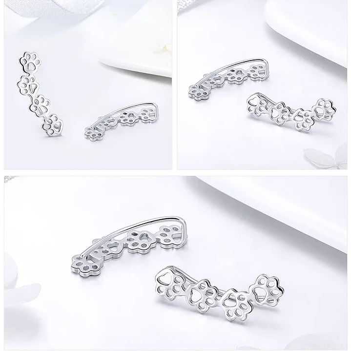 Aros en Plata 925 de Huellitas Perrito 3