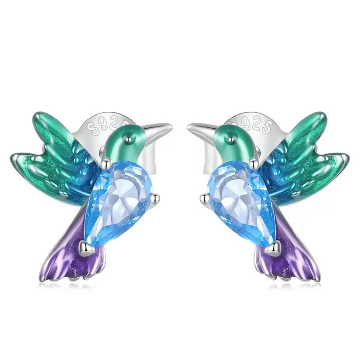 Aros Colibrí en Plata 925 1