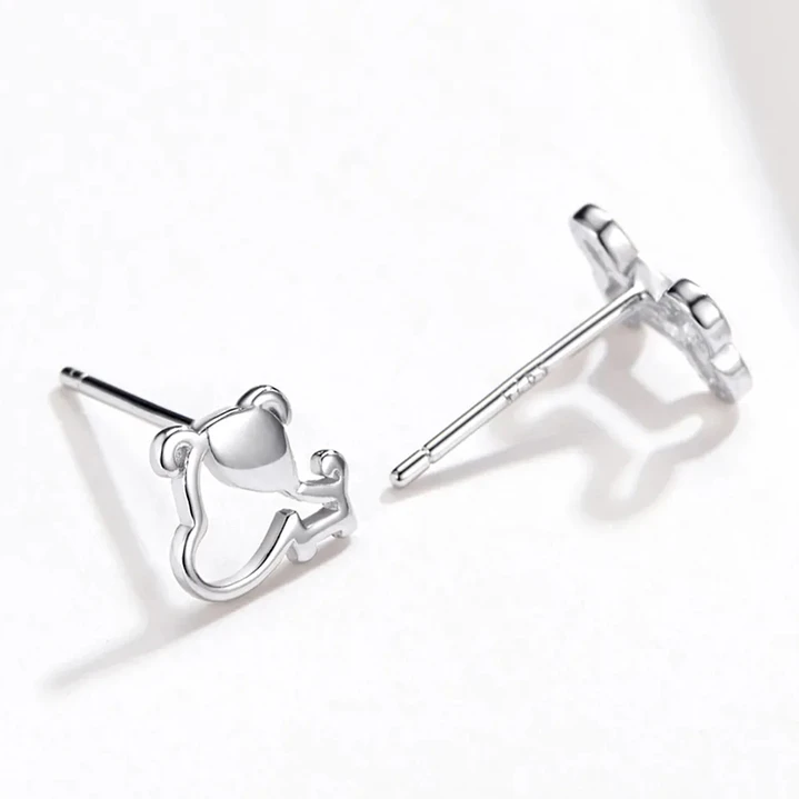 Aros Perro y Hueso en Plata 925 3