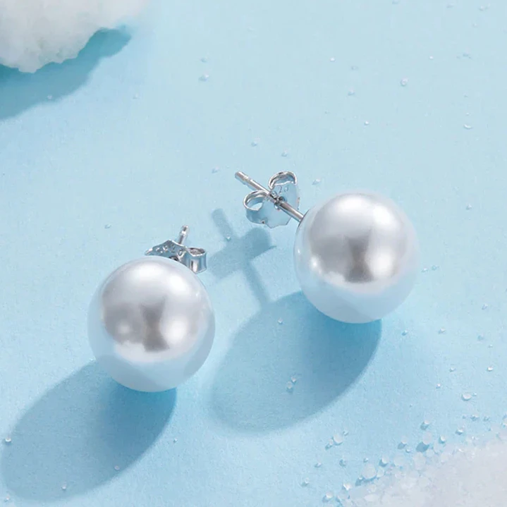 Aros Perla en Plata 925  2