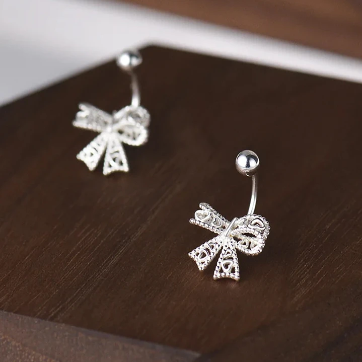 Aros Lazo Colgante en Plata 925  2