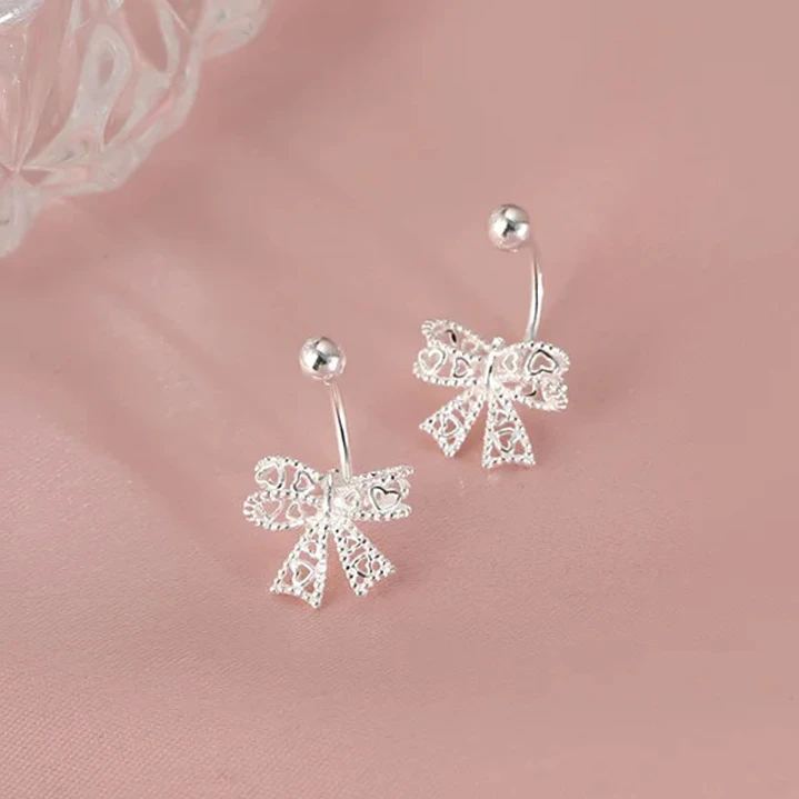 Aros Lazo Colgante en Plata 925  3