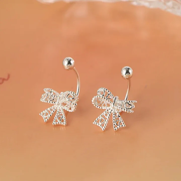 Aros Lazo Colgante en Plata 925  4