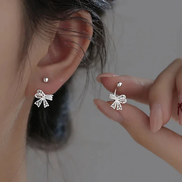 Aros Lazo Colgante en Plata 925  5