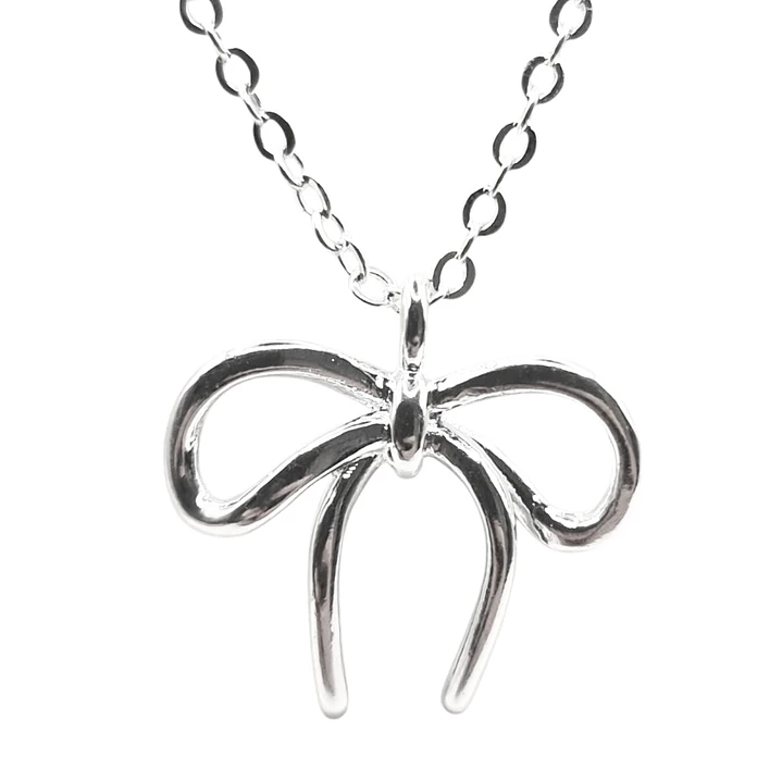 Collar Colgante lazo en Plata 925 1
