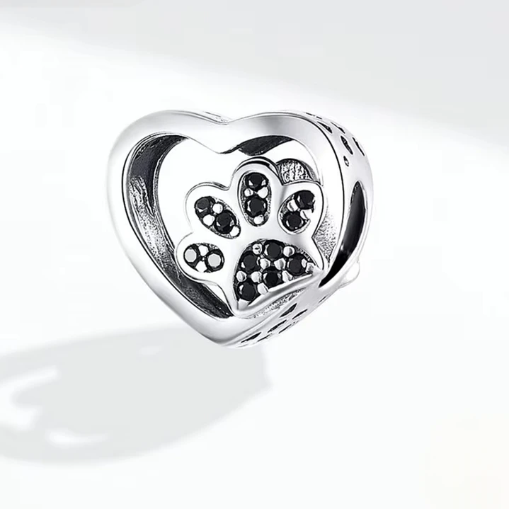 Charm Huella Perrito en Plata 925  1