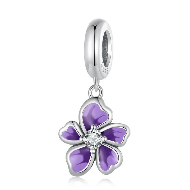 Charm Flor Elegante en Plata 925 1