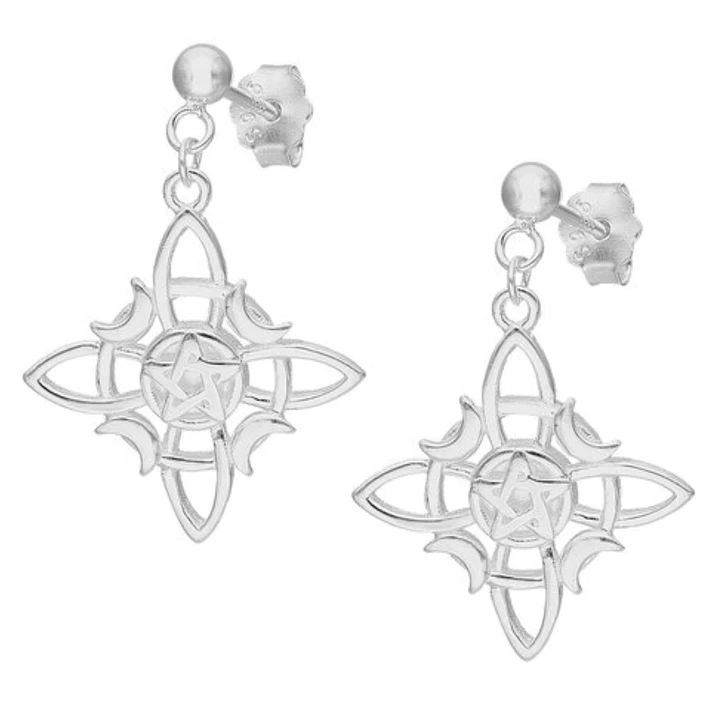 Aros Esfera Nudo de Brujas Plata 925 1