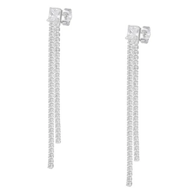 Aros Largos Circones Tenis en Plata 925  1