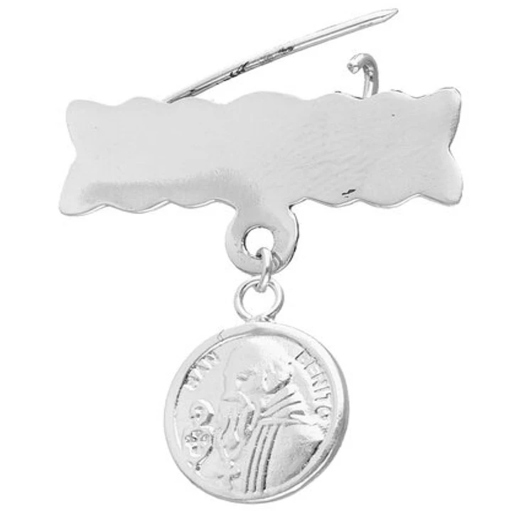 Colgante  Prendedor San Benito en Plata 925 1
