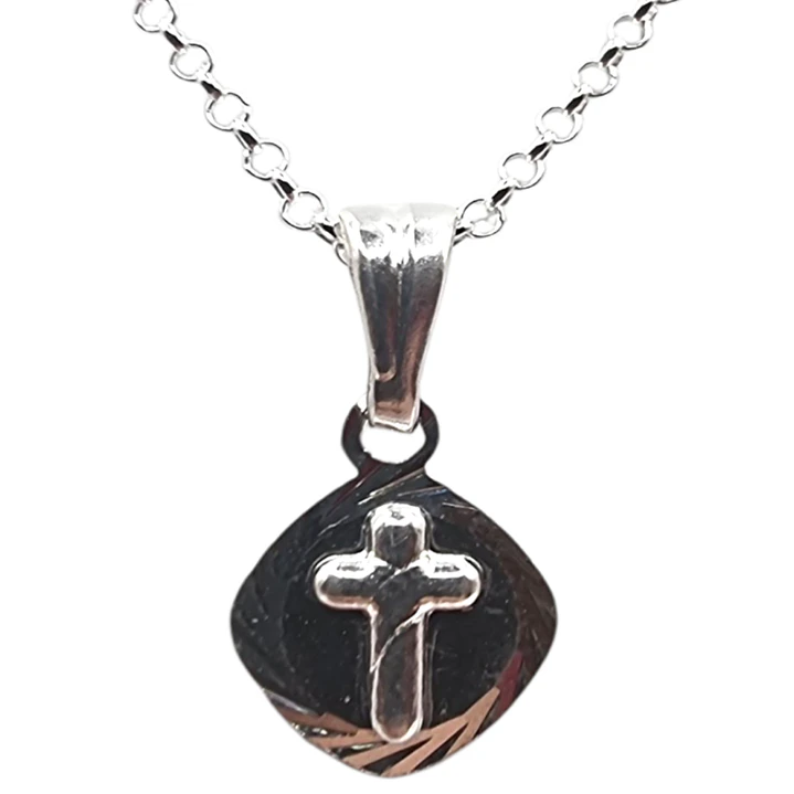 Collar con Cruz en Plata 925  1