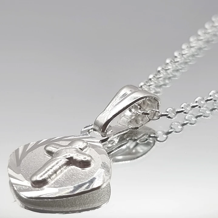 Collar con Cruz en Plata 925  2