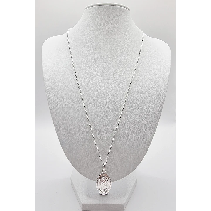 Collar con Virgen de Guadalupe en Plata 925 4