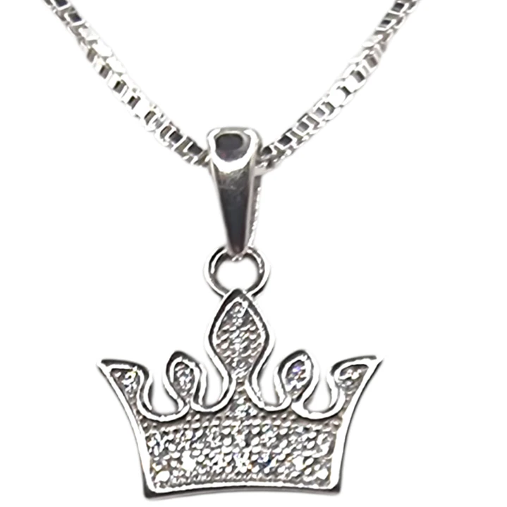 Collar con Corona 11mm en Plata 925 1