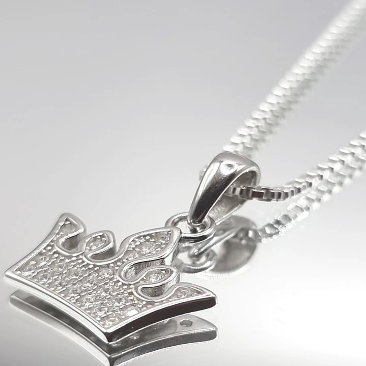 Collar con Corona 11mm en Plata 925 2