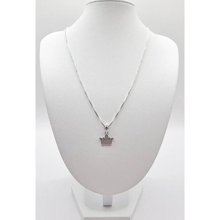 Collar con Corona 11mm en Plata 925 3