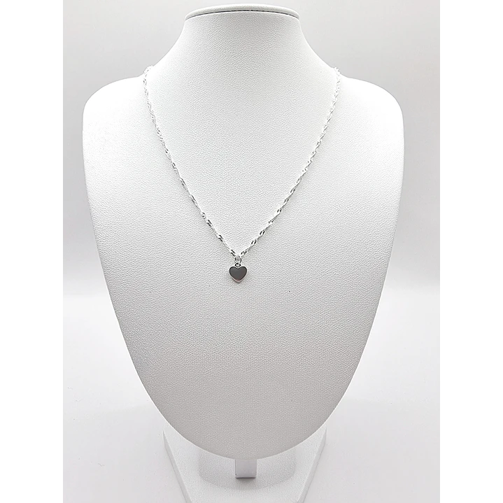 Collar con Corazón en Plata 925  2