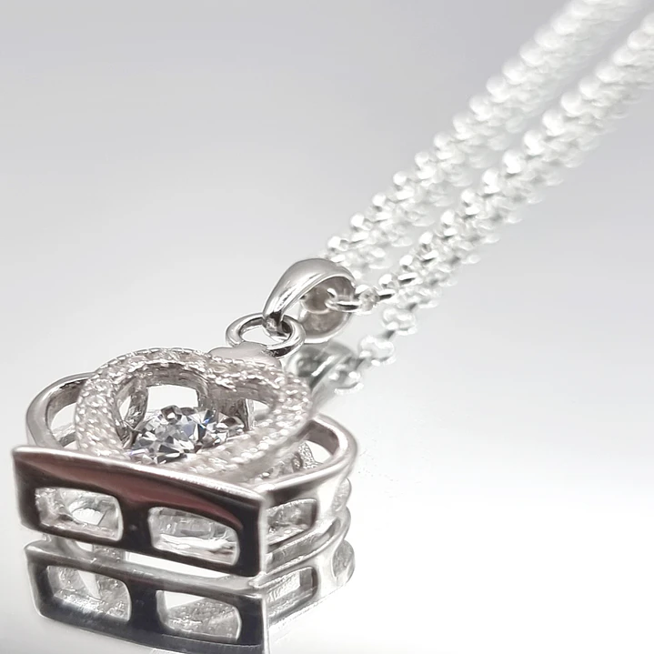 Collar con Corona 15mm en Plata 925  2