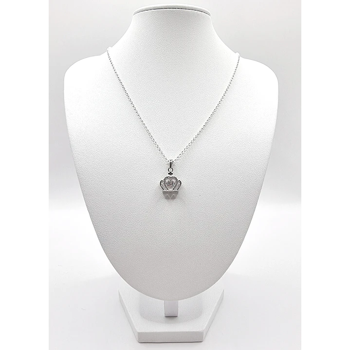 Collar con Corona 15mm en Plata 925  3