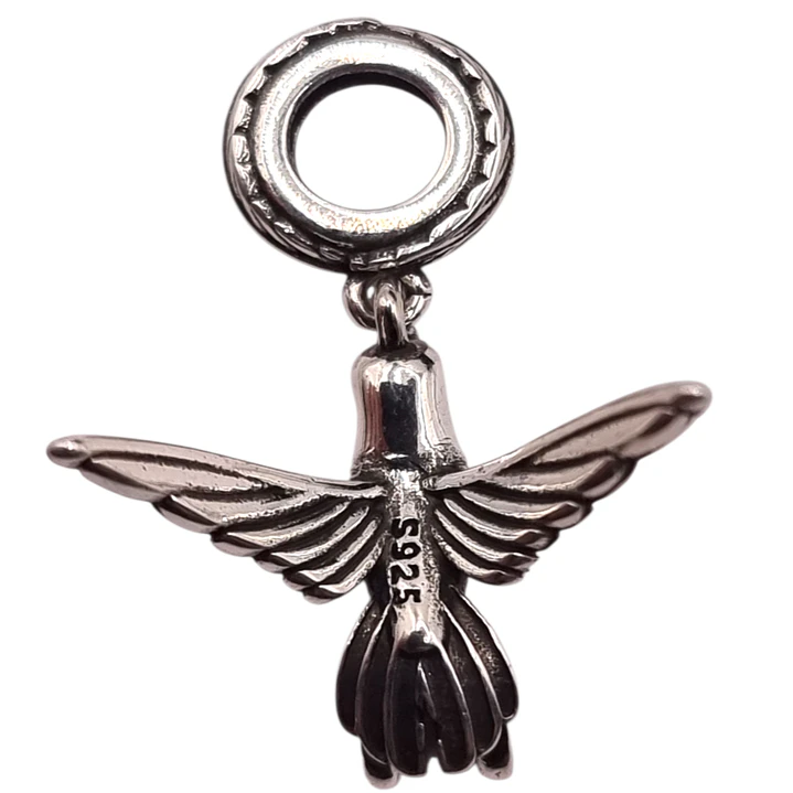 Charm Colibrí en Plata 925  2