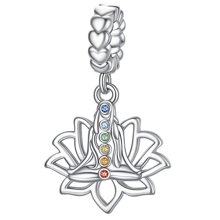 Charm 7 Chakras en Plata 925  1