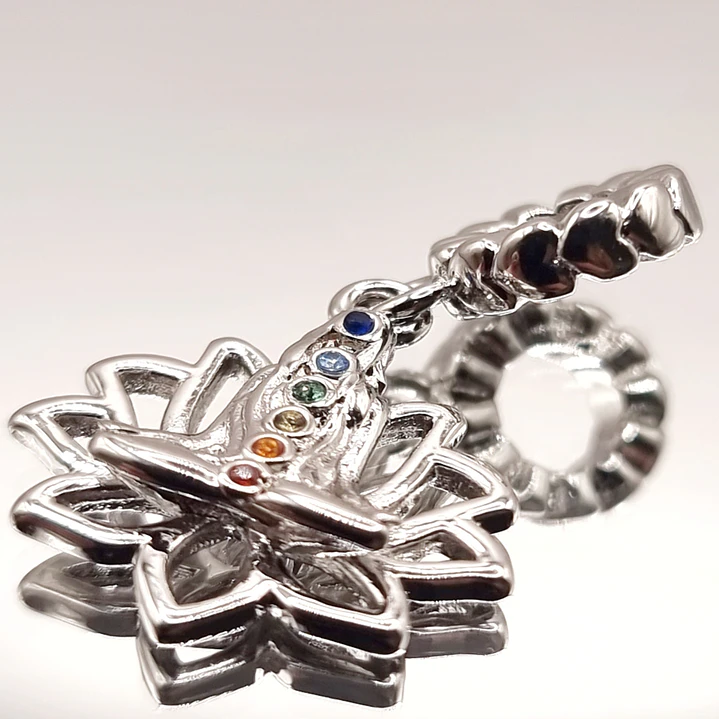 Charm 7 Chakras en Plata 925  3