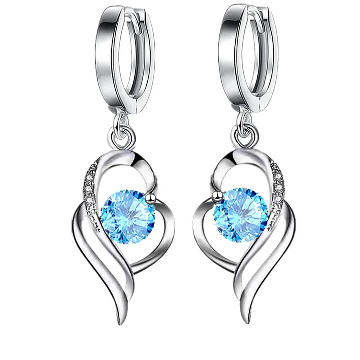 Aros Plata 925 con Circonita Azul 1