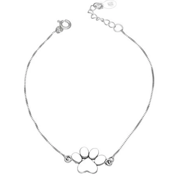 Pulsera Patita de Perrito en Plata 925  1