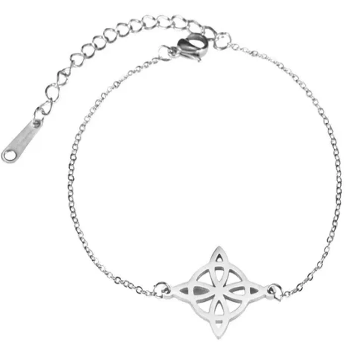 Pulsera Nudo de Brujas en Plata 925  3