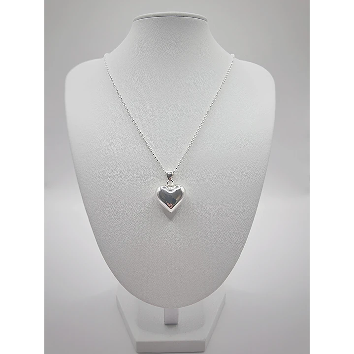 Collar Corazón Elegante en Plata 925  2