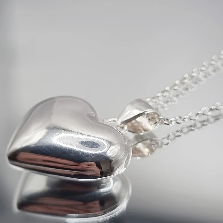 Collar Corazón Elegante en Plata 925  3