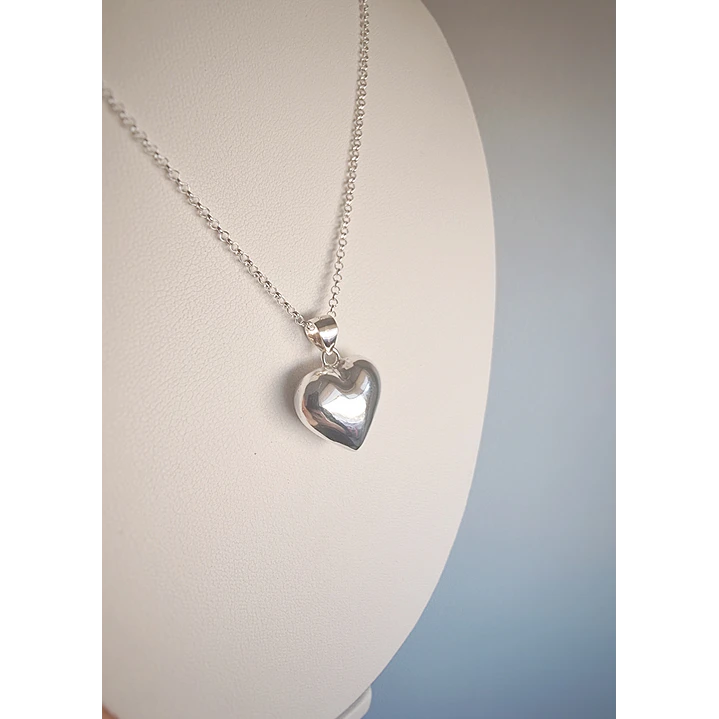 Collar Corazón Elegante en Plata 925  4