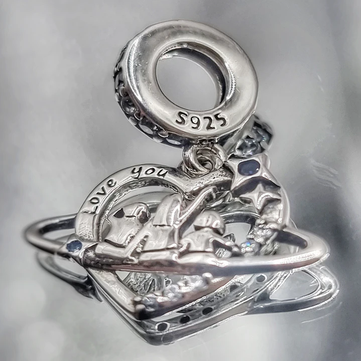 Charm Dije Diseño de Familia en Plata 925  4