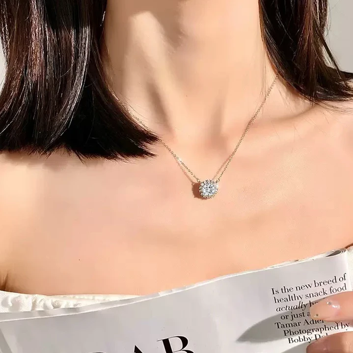 Collar Circón en Plata Ley 925  2