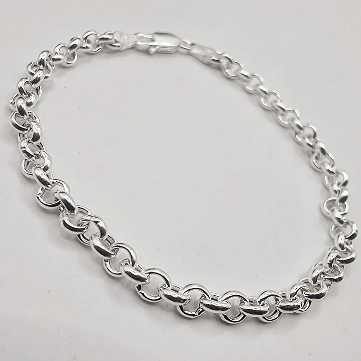 Pulsera Hombre en Plata 925 Estilo Rolo  3