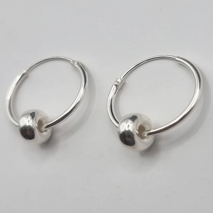 Aros Argolla Túnel 16 mm en Plata 925  2