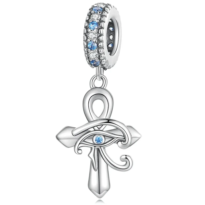 Charm Cruz Guardián con Ojo Divino en Plata 925  1