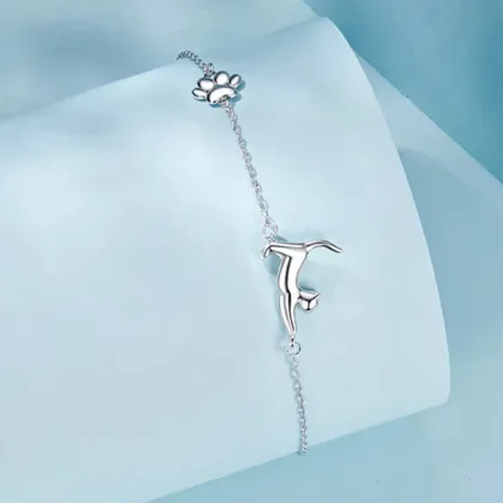 Pulsera Gatito Huellita Mascotas en Plata 925  3