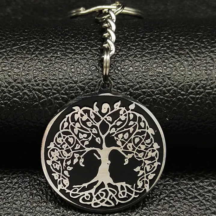 Llavero Acero Inoxidable Árbol de la Vida Frase Inspiradora 4