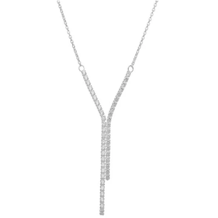 Collar Tennis Cascada Circones Brillantes   1