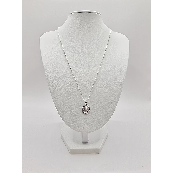 Collar Ángel de la Guarda Circones Multicolor en Plata 925 4