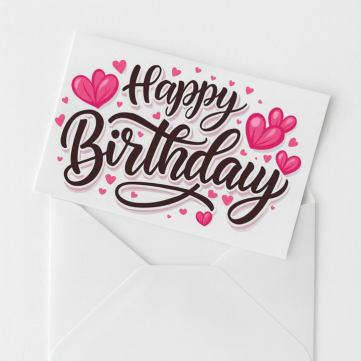 Tarjetas de Regalo Postal Para Toda Ocasión - Cumpleaños Aniversario Pareja Hermana Amigos + Sobre 1
