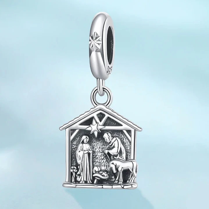Charm Pesebre Navidad en Plata 925 3