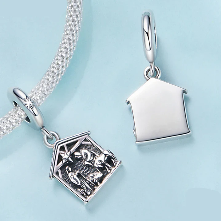 Charm Pesebre Navidad en Plata 925 4