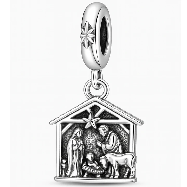 Charm Pesebre Navidad en Plata 925 1