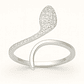 Anillo Ajustable Serpiente Circones en Plata 925 - Miniatura 1
