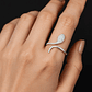 Anillo Ajustable Serpiente Circones en Plata 925 - Miniatura 2