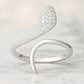 Anillo Ajustable Serpiente Circones en Plata 925 - Miniatura 3
