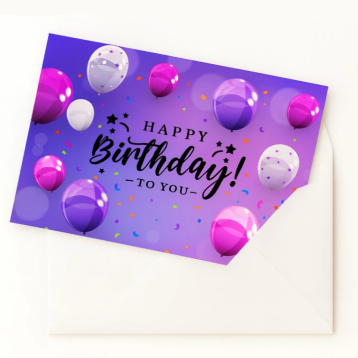 Tarjetas de Regalo Postal Para Toda Ocasión - Cumpleaños Aniversario Pareja Hermana Amigos + Sobre 16
